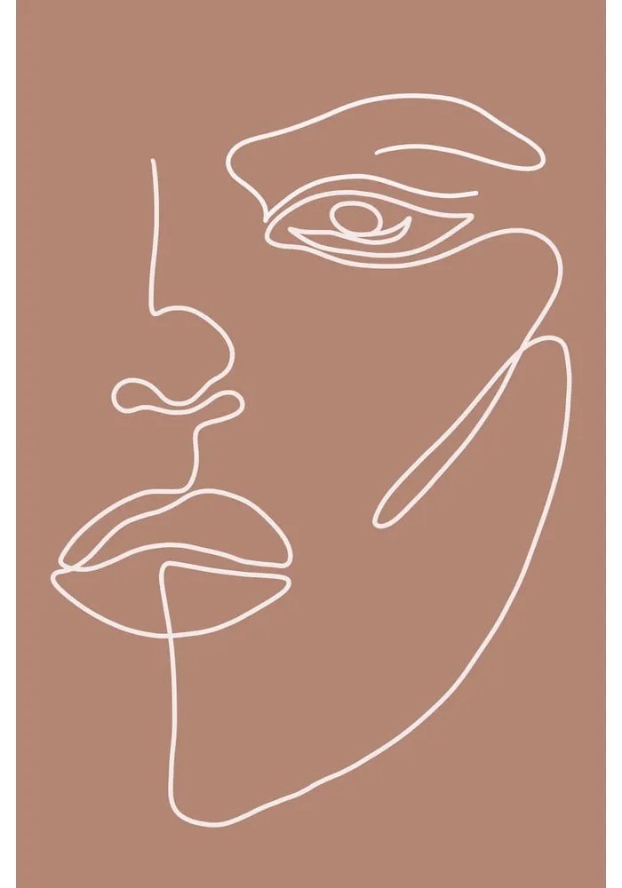 Poszter 29x41 cm Woman Face – Veronika Boulová