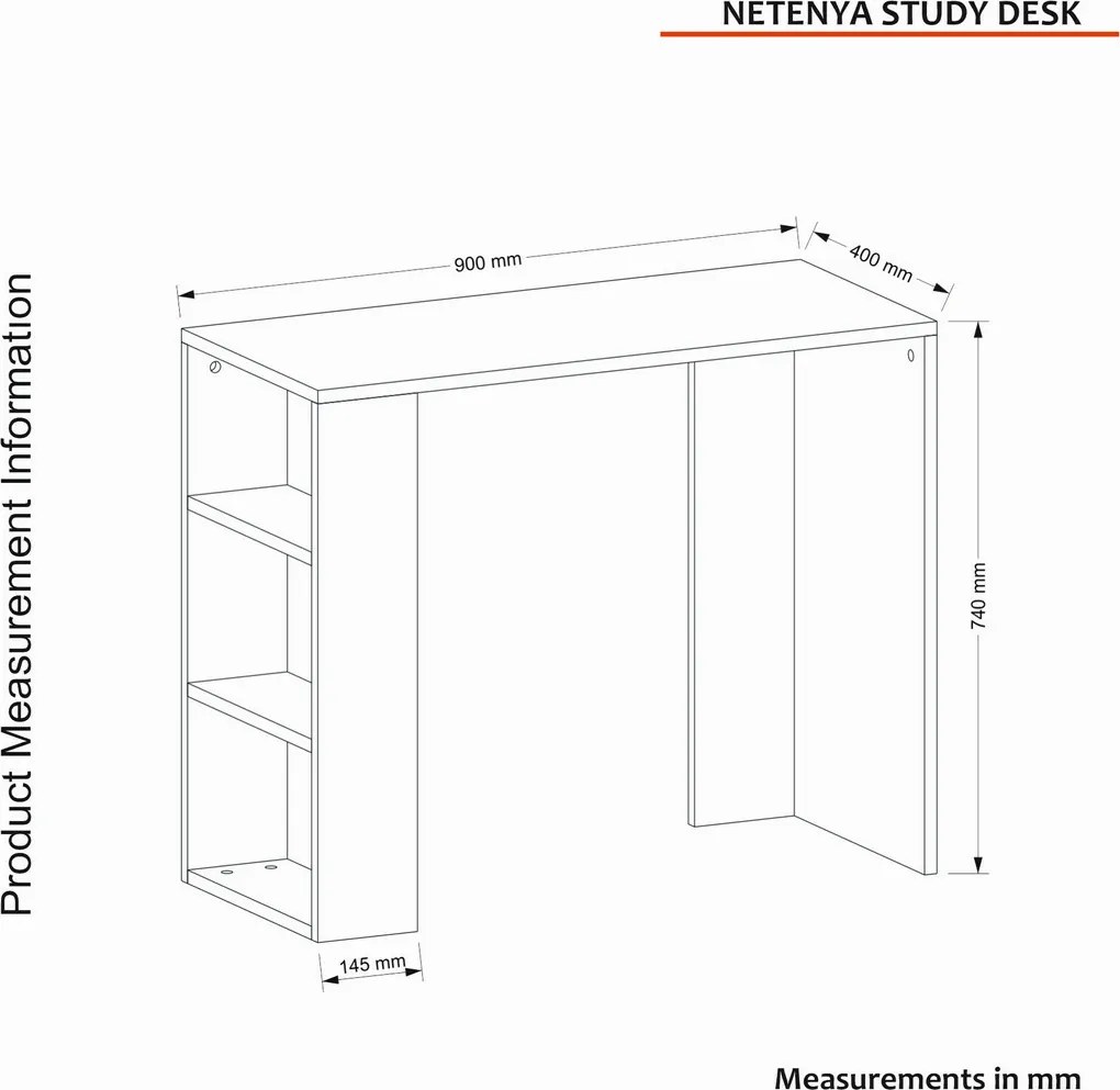 Netenya White íróasztal