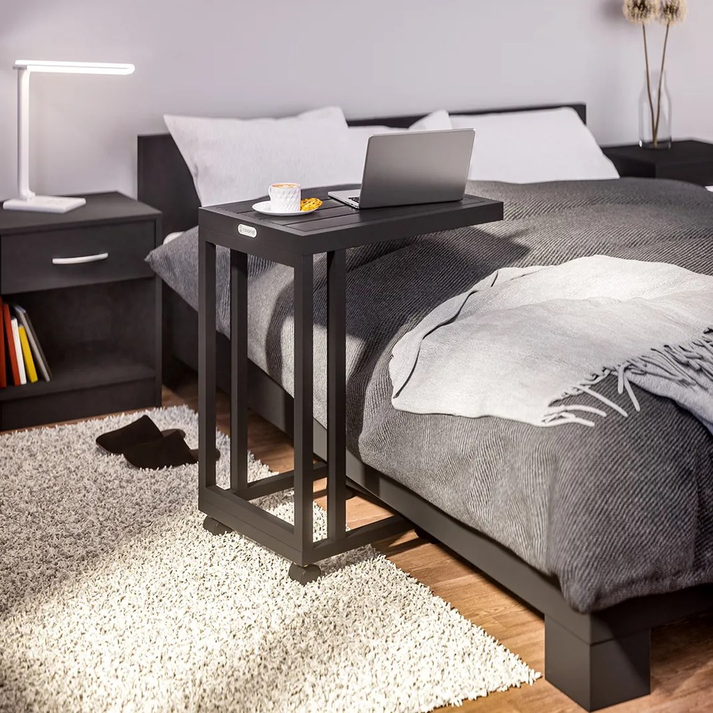 Casaria® WPC lerakóasztal - fekete
