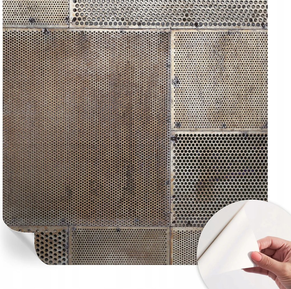 Fotótapéta Öntapadós Dekoratív tapéta Metál minták 250x250 cm