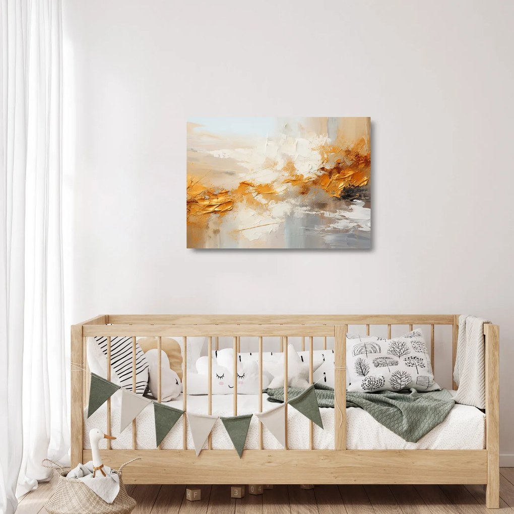 Üveg kép - Arany textúra (70x50 cm)
