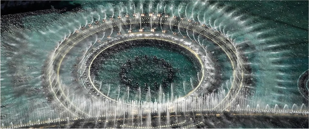 Szökőkút képe (120x50 cm)