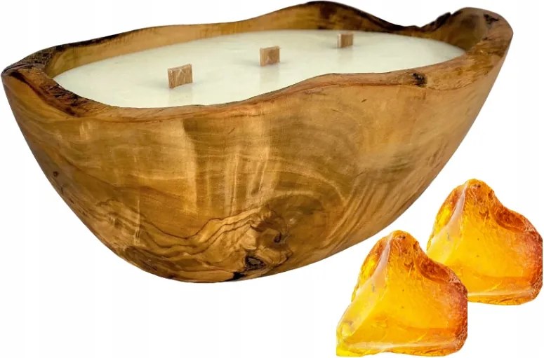 Természetes illatgyertya DMIO22 Arkay keleti- borostyán arany