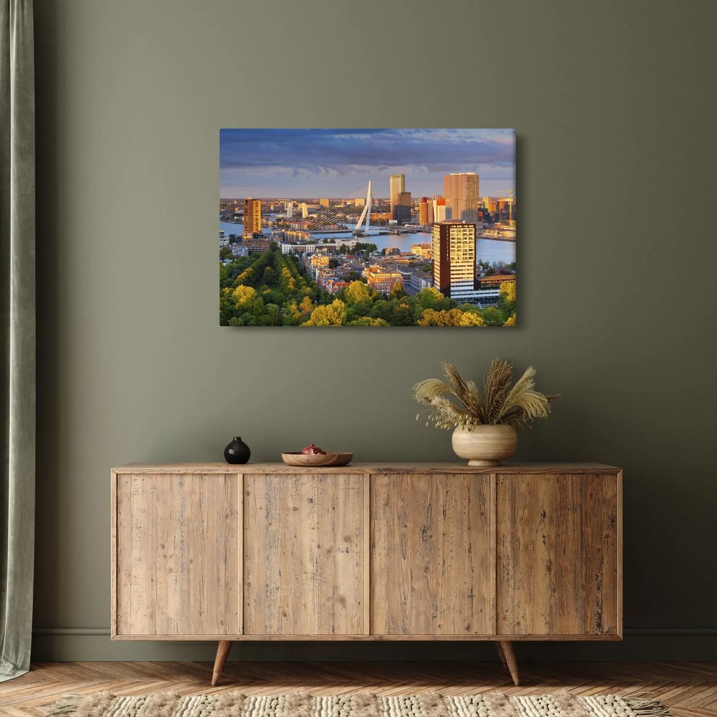 Kép - panoráma Rotterdam, Hollandia (90x60 cm)