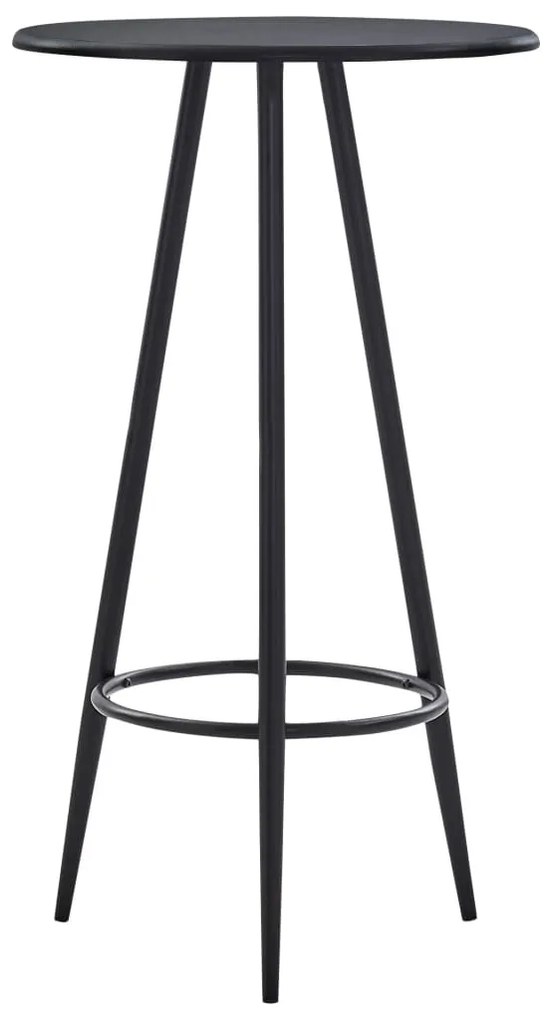 Fekete MDF bárasztal 60 x 107,5 cm