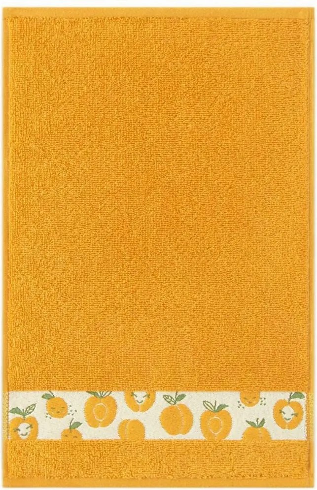 Törölköző 30x50 Barack sárga 400g/m2 frottír pamut óvodai