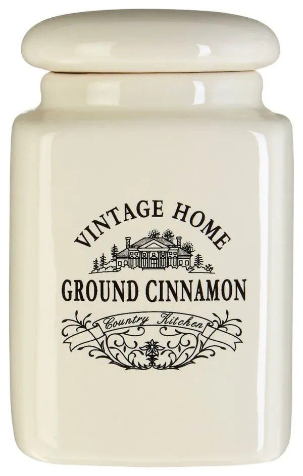 Vintage Home 6 db-os krémszínű fűszertartó doboz szett - Premier Housewares