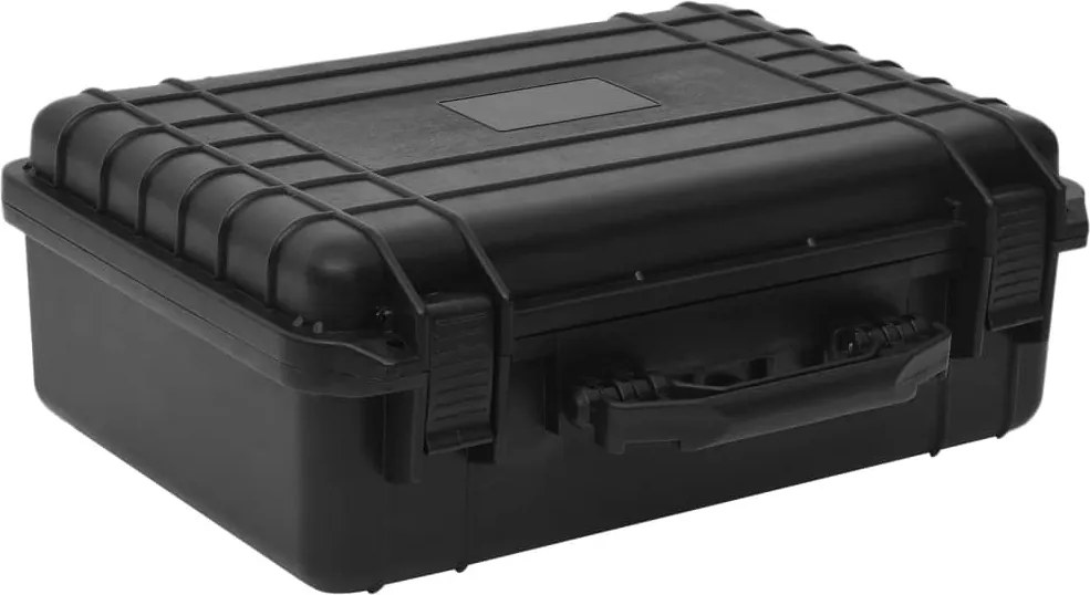 vidaXL fekete PP hordozható repülős tok 47 x 36 x 18 cm