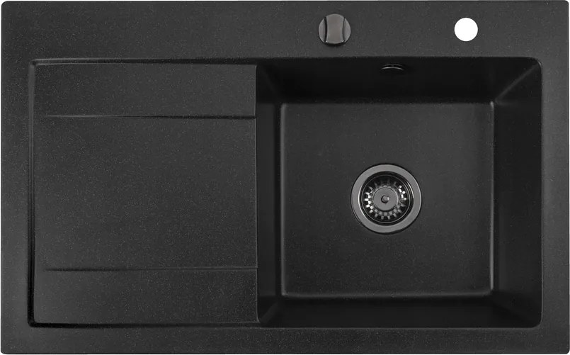 Gránit mosogató Konyhai mosogató Mingus 80P 79x50 cm csepegtetővel