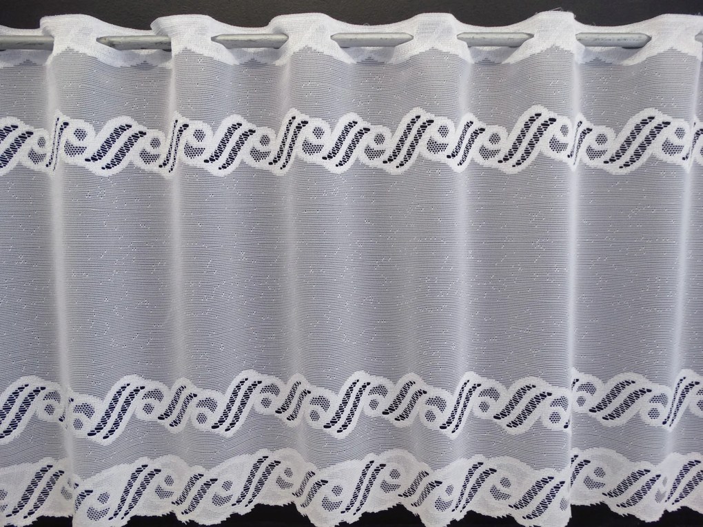 Mg Irigység jacquard fehér 33703 200x40cm Kész M