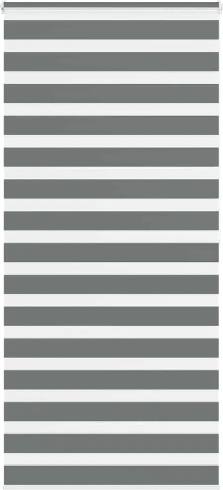 vidaXL zebrafüggönnyel sötét szürke szövetszélesség 90,9 cm poliészter