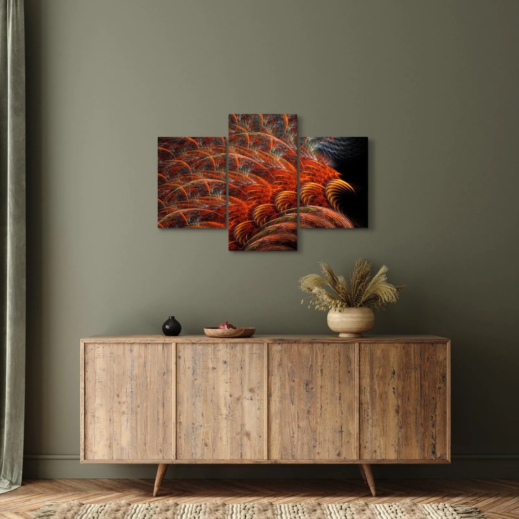 Kép - Absztrakt toll utánzat (90x60 cm)