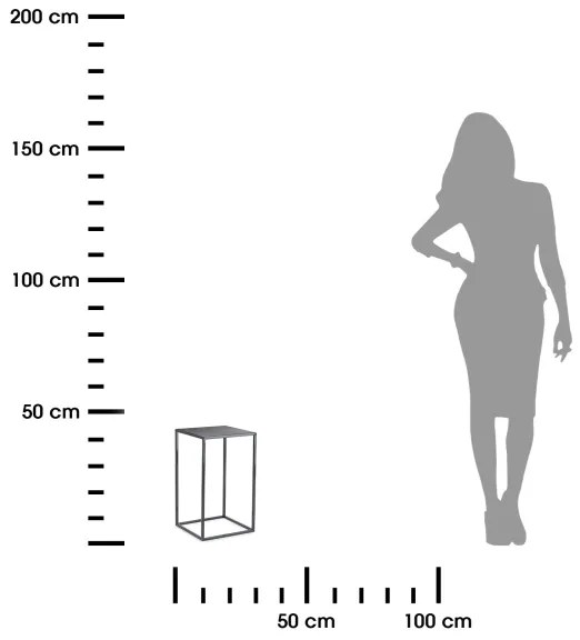 Virágállvány 40x24 cm antracit