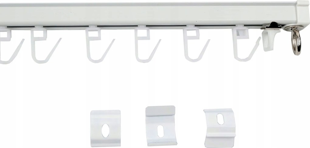 Mennyezeti Sín Alumínium Szimpla Mennyezeti Függönykarnis 1 Pálya Fehér Ts 100cm