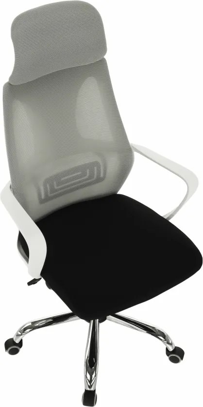Irodai szék, szürke/fekete/fehér, TAXIS