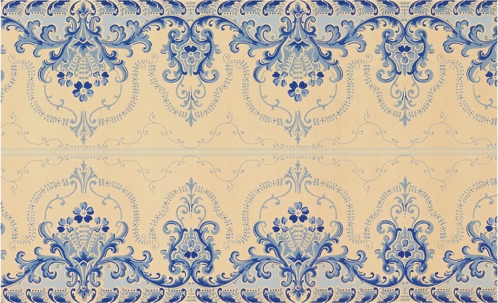 Fotótapéta Fali tapéta Hálószoba Nappali Kék díszek 416x254