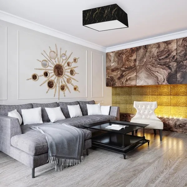 Mennyezeti lámpa SENSO 2xE27/60W/230V fekete