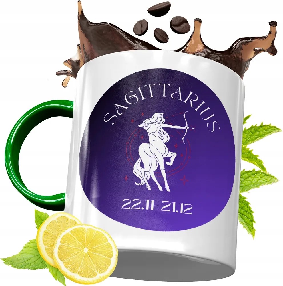 Bögre Zöld Csillagjegyek Horoszkóp Ajándék fényképes nyomtatással