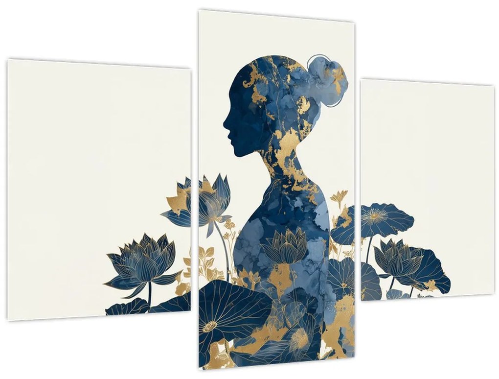 Kép - Márvány női profil (90x60 cm)