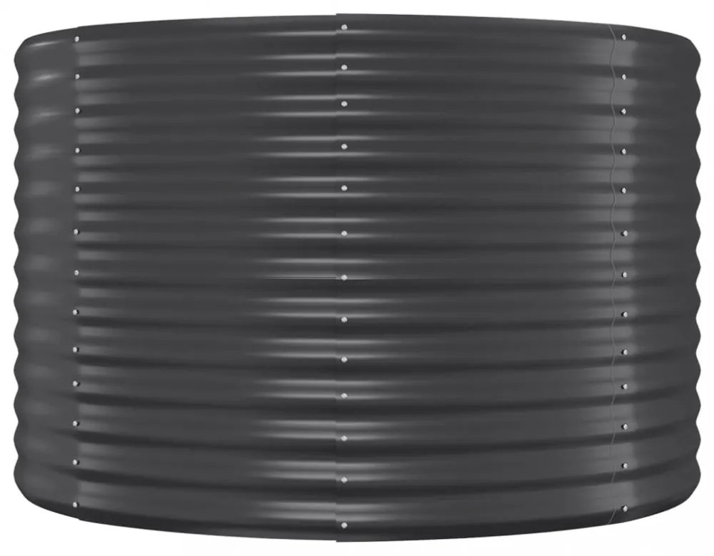 antracitszürke horganyzott acél kerti magaságyás 249x100x68 cm