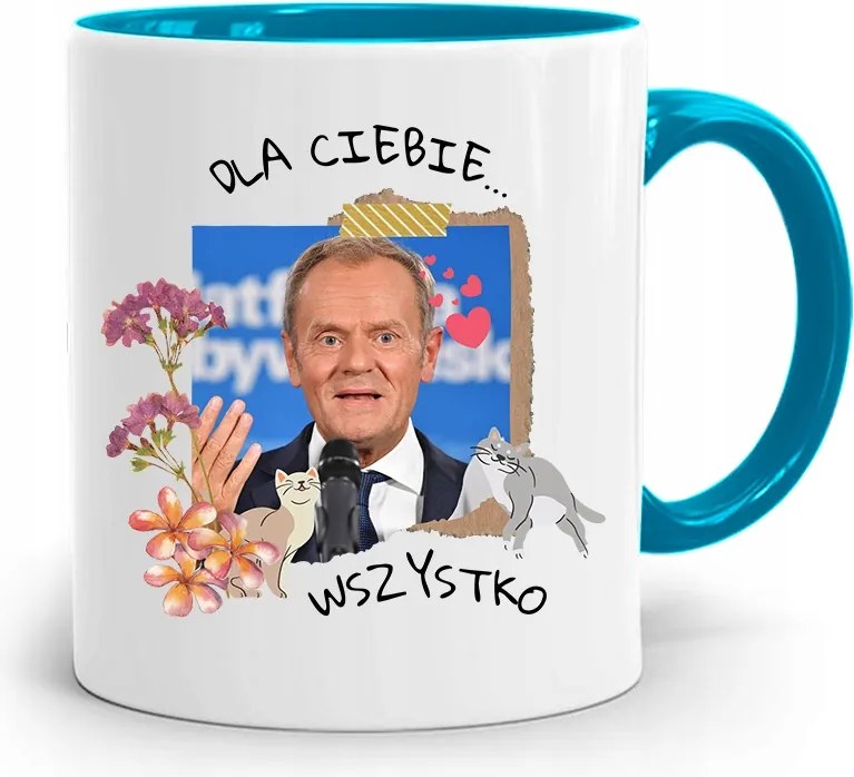 Bögre Kék Donald Tusk Po Platform Ajándék