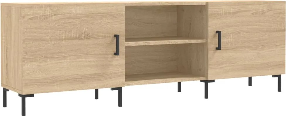 vidaXL sonoma tölgyszínű szerelt fa TV-szekrény 150x30x50 cm