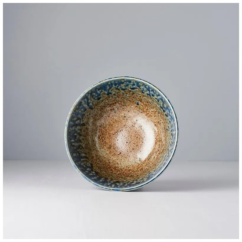 Earth & Sky kék-barna kerámia tál, ø 20 cm - MIJ