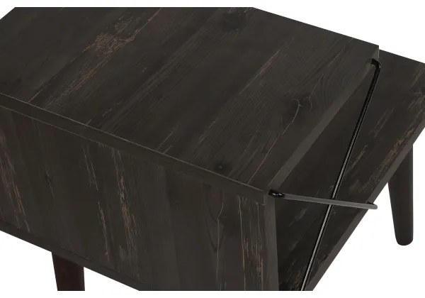 Éjjeliszekrény CROSS 55x50 cm barna