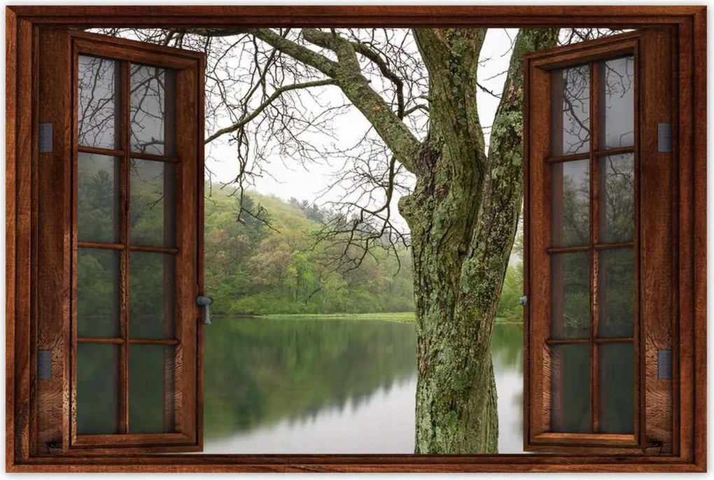 Poszterek 60x40 Fa Folyó Erdő