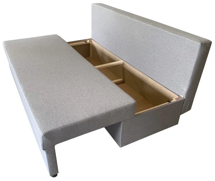 Odessa Kihúzható Kanapé 185x85x80 cm, tárolóládával, Grey Flower