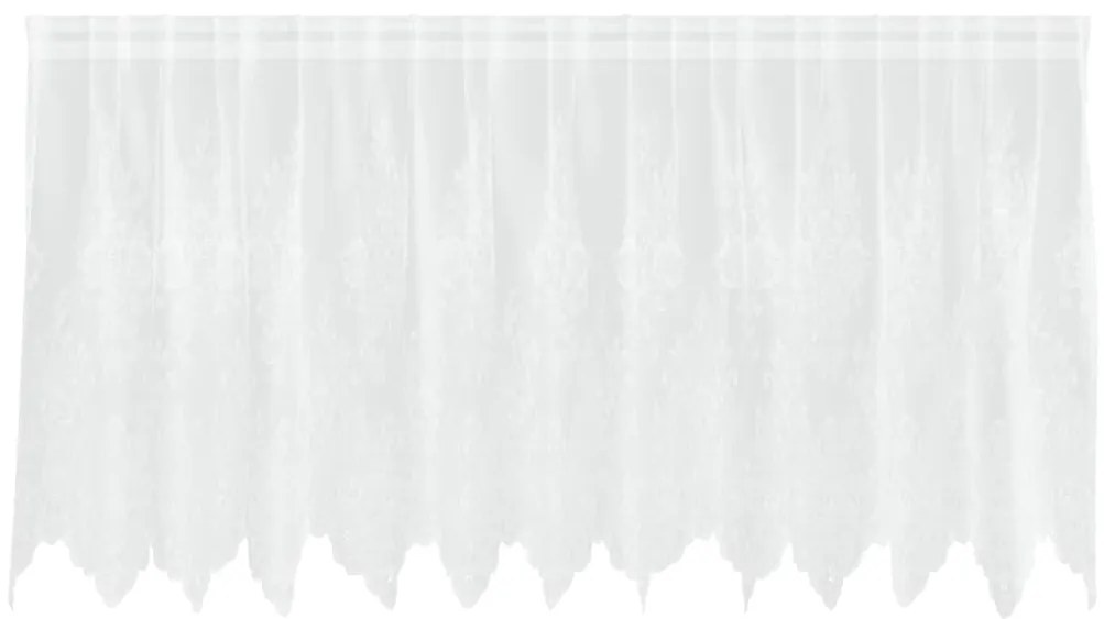 Függönyök függönyökkel Fehér 300 x 80 cm Poliészter