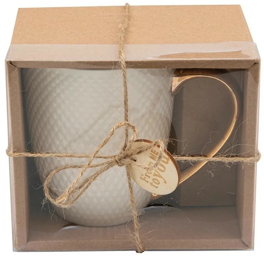 Florina Porcelán bögre ajándékdobozban Romby, 400ml