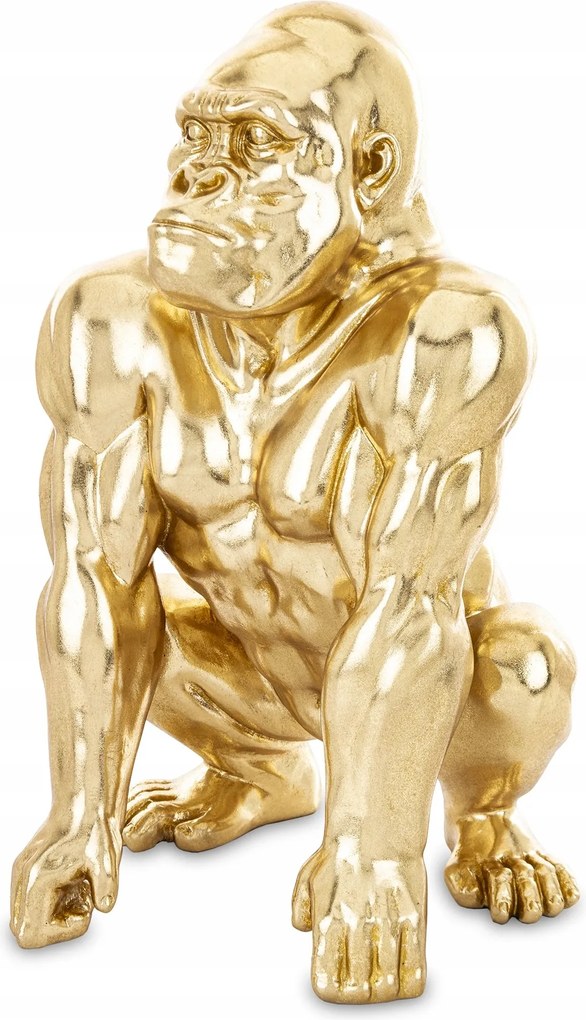 Dekoratív gorilla figura 45 cm otthoni dekoráció nappali modern