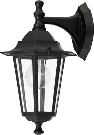 Rabalux kültéri fali lámpa e27 60w fekete velence