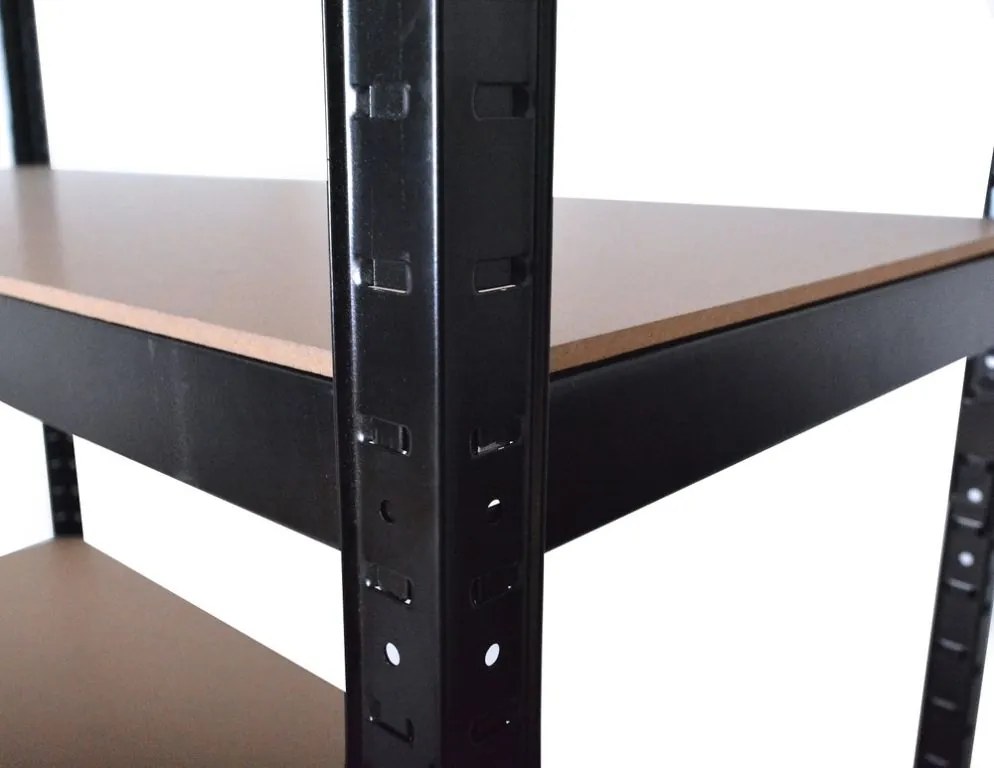 ROJAPLAST  Horganyzott polc 120 x 45 x 180 cm fekete