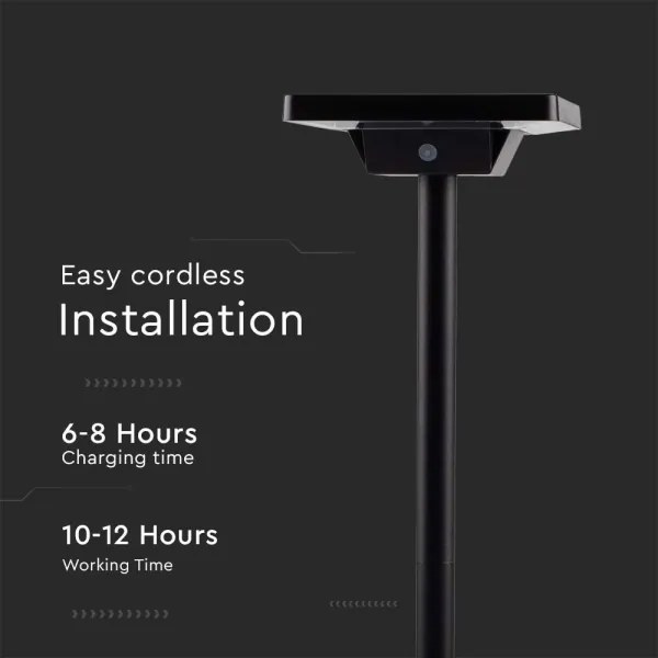 LED Kültéri napelemes lámpa LED/2W/3,7V IP65 3000/4000/6500K 2600 mAh