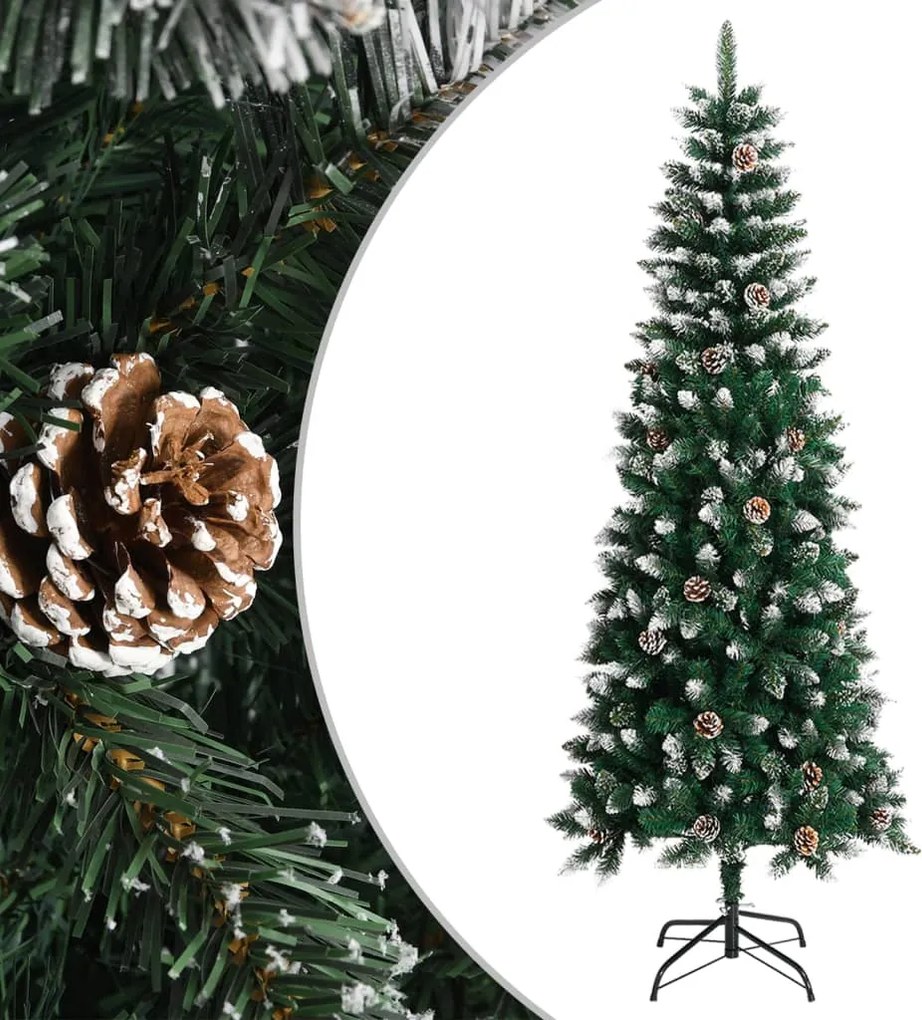 vidaXL zöld PVC műkarácsonyfa állvánnyal 240 cm