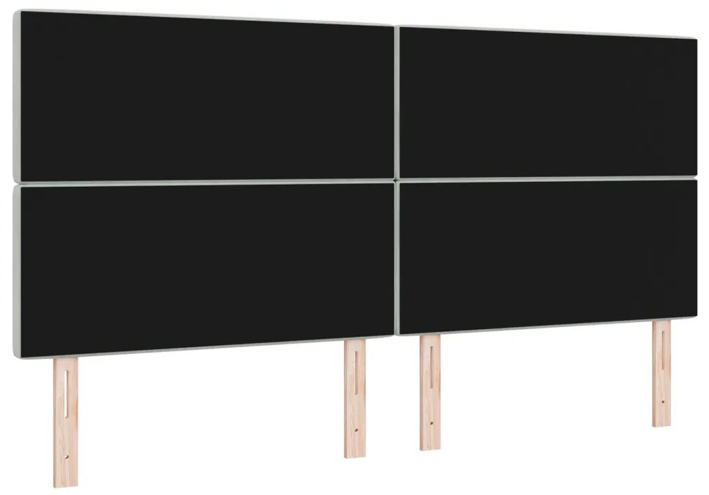 LED fejvég világosszürke 100 cm velúr