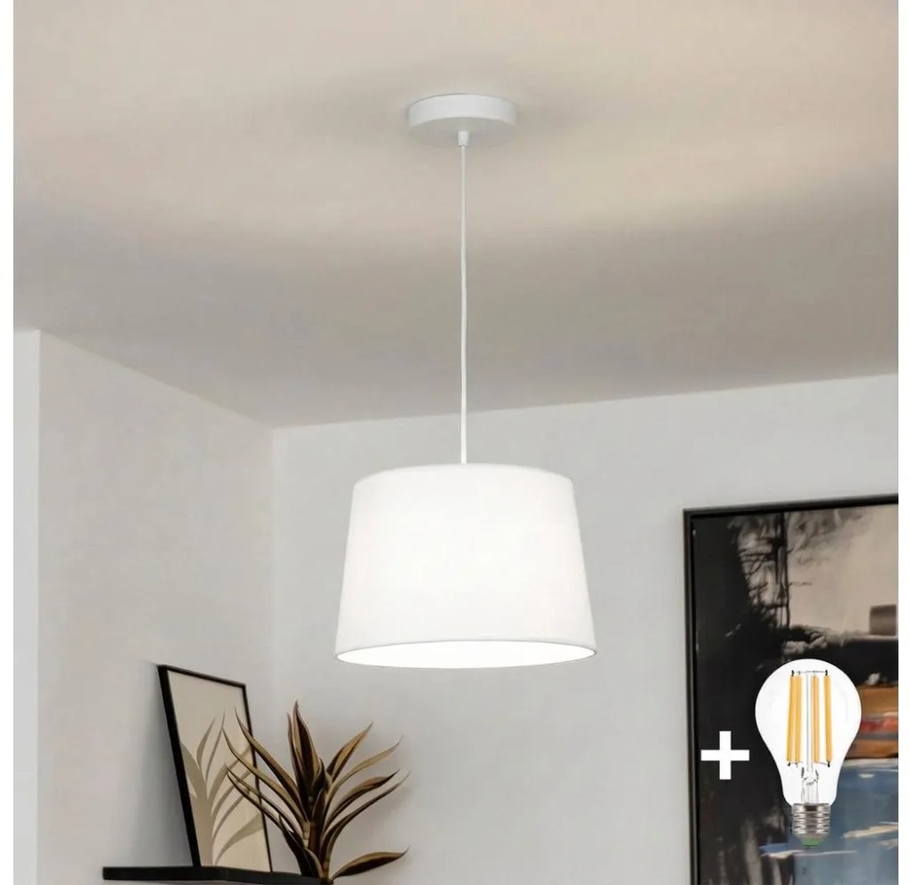 Brilagi - CERIA LED kábellel függesztett függőlámpa 1xE27/40W/230V átm. 30 cm fehér