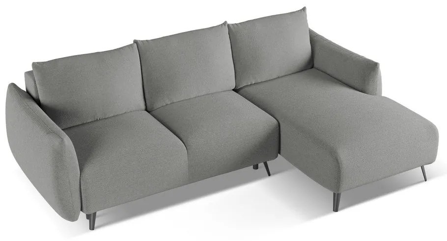 Világosszürke sarokkanapé (jobb oldali) Malie – Makamii