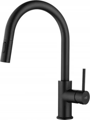 Álló konyhai csaptelep Blue Water Plaza Plus matt fekete