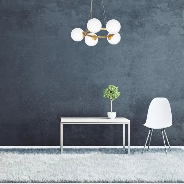 Csillár zsinóron VIENNA 5xE14/40W/230V arany