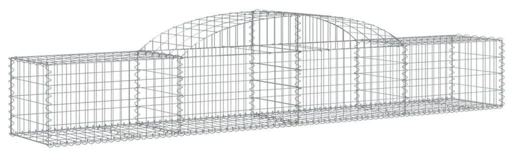 30 db íves horganyzott vas gabion kosár 300x50x40/60 cm