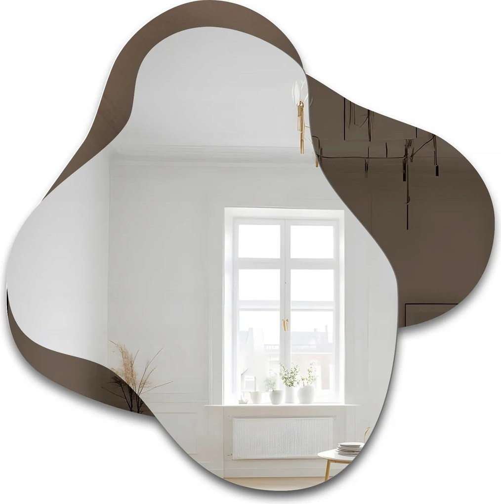 Mocha Truffle szabálytalan tükör barna lapon 130x130