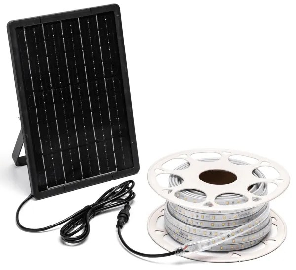 Aigostar - dimmelhető napelemes LED-szalag LED/20W/3,2V 20 m 6500K IP65 + távirányító