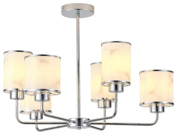 Csillár rúdon 6xE27/60W/230V