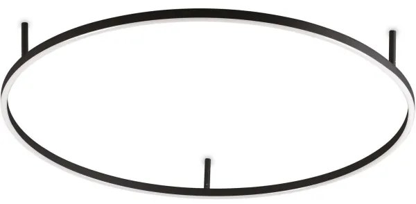 Ideal Lux - LED mennyezeti lámpatest ORACLE SLIM LED/53W/230V 3000K Ø 90 cm fekete
