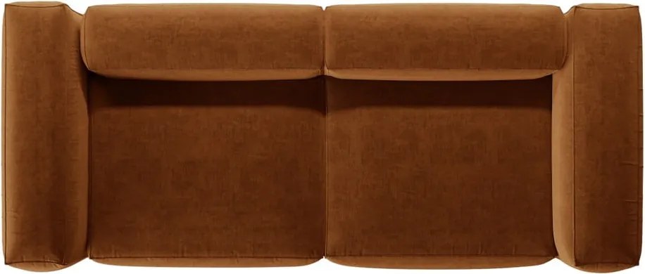 Téglavörös kanapé 264 cm Bergamo – Cosmopolitan Design