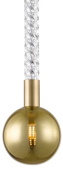 Zuma Line P0583-01A-2GHF - Csillár zsinóron MIDA 1xG9/6W/230V réz