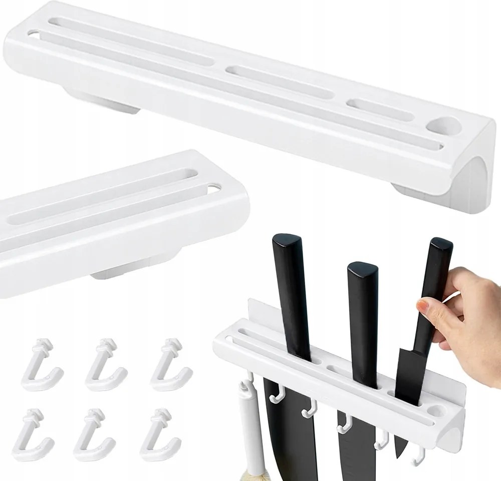 Falra szerelhető késtartó állvány konyhai kiegészítők